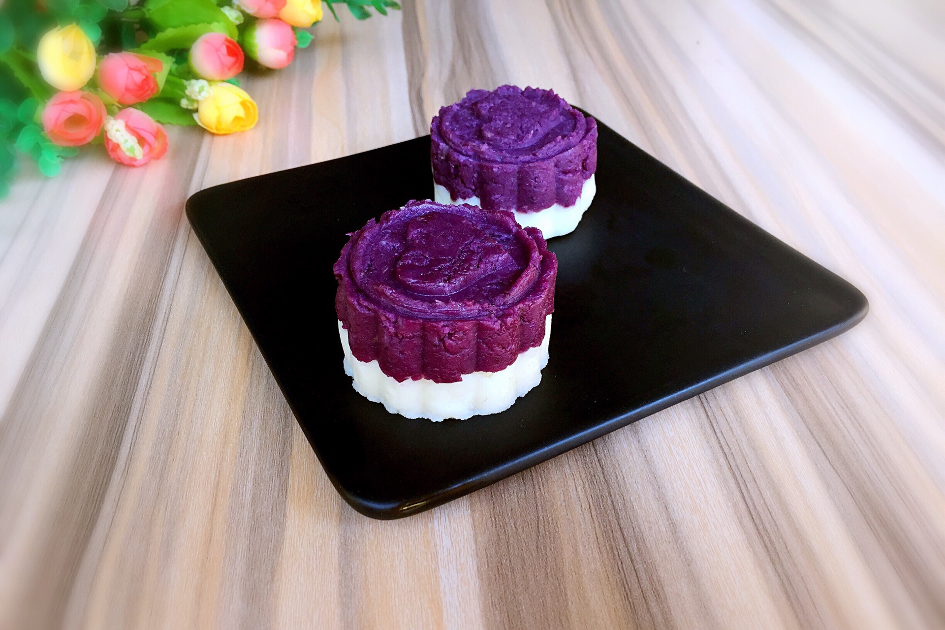 紫薯山药糕的做法(山药糕最简单的家庭做法) - 冠木美食